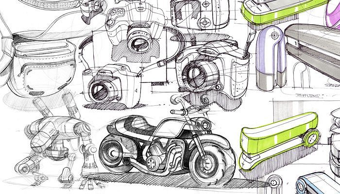 Hand drawn products，Creative design，
