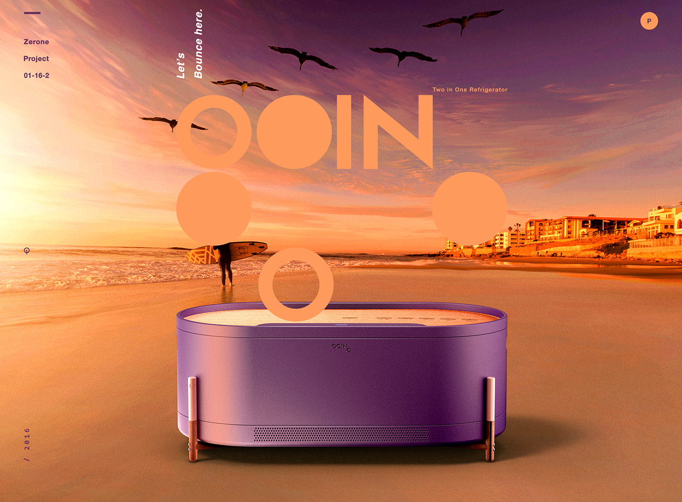 ooino，Refrigerator，Mini，Portable，General image，