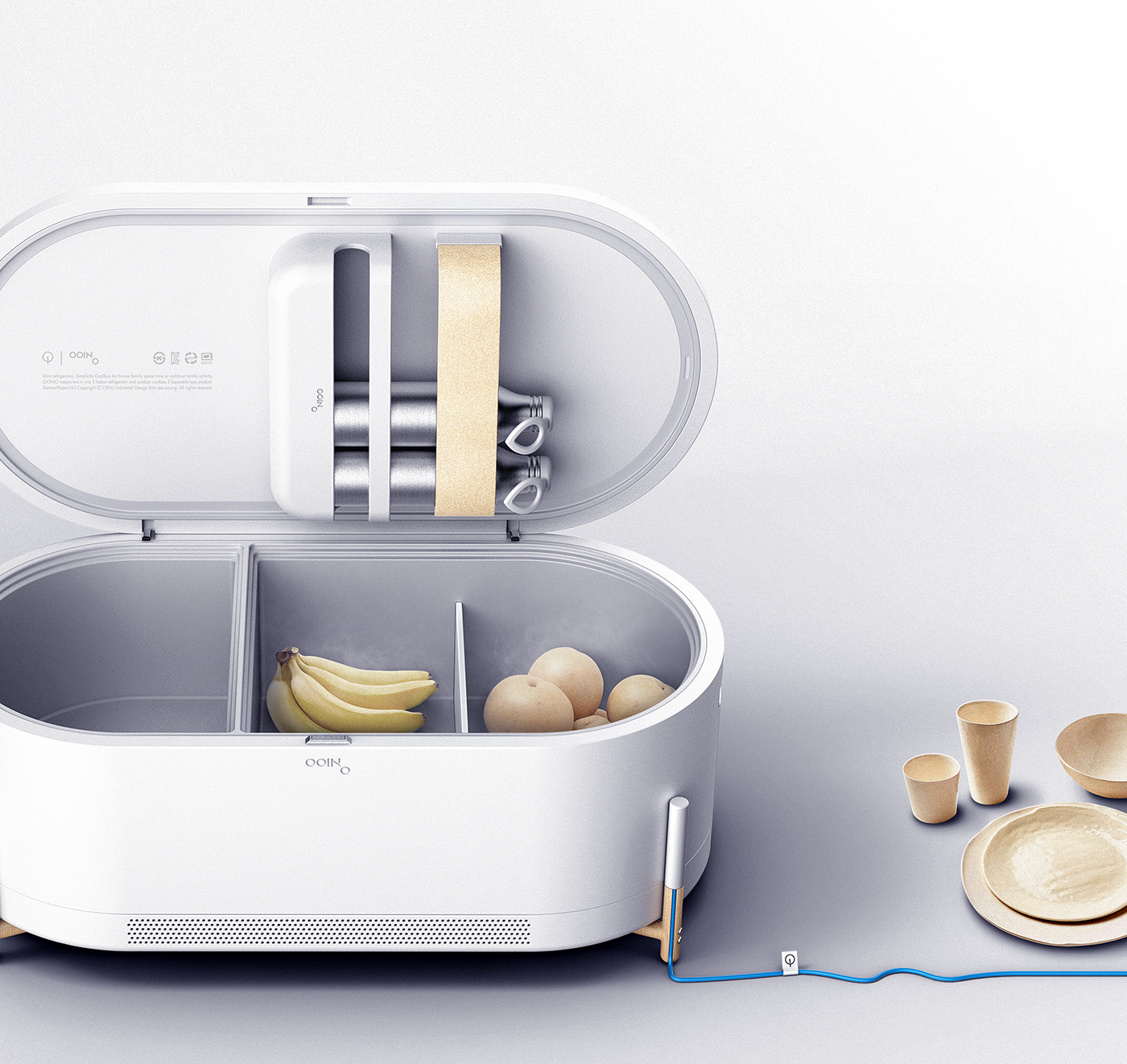 ooino，Refrigerator，Mini，Portable，General image，