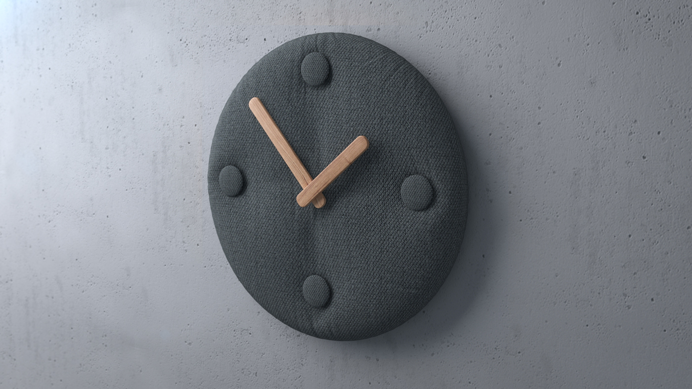 clocks and watches，Button type，Wall clock，General image，industrial design，