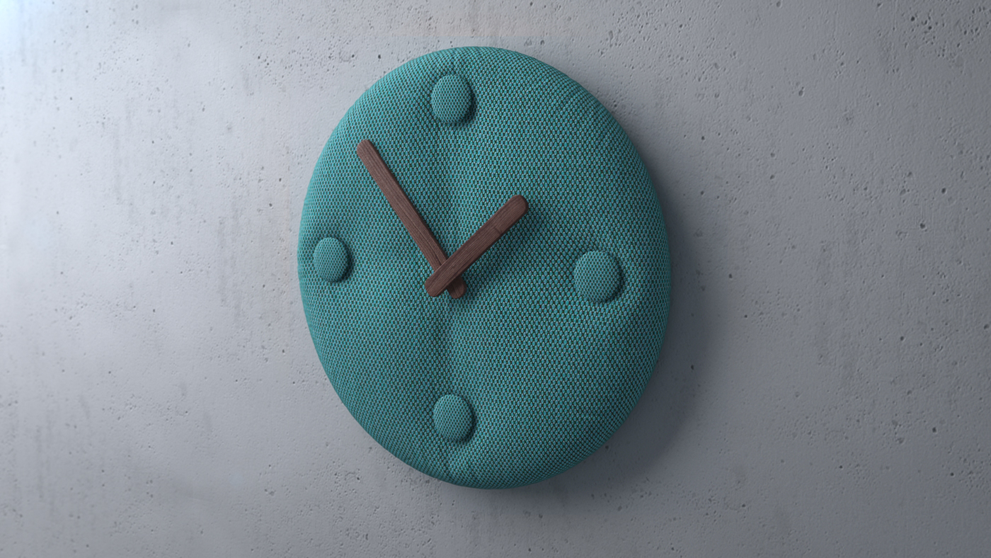 clocks and watches，Button type，Wall clock，General image，industrial design，