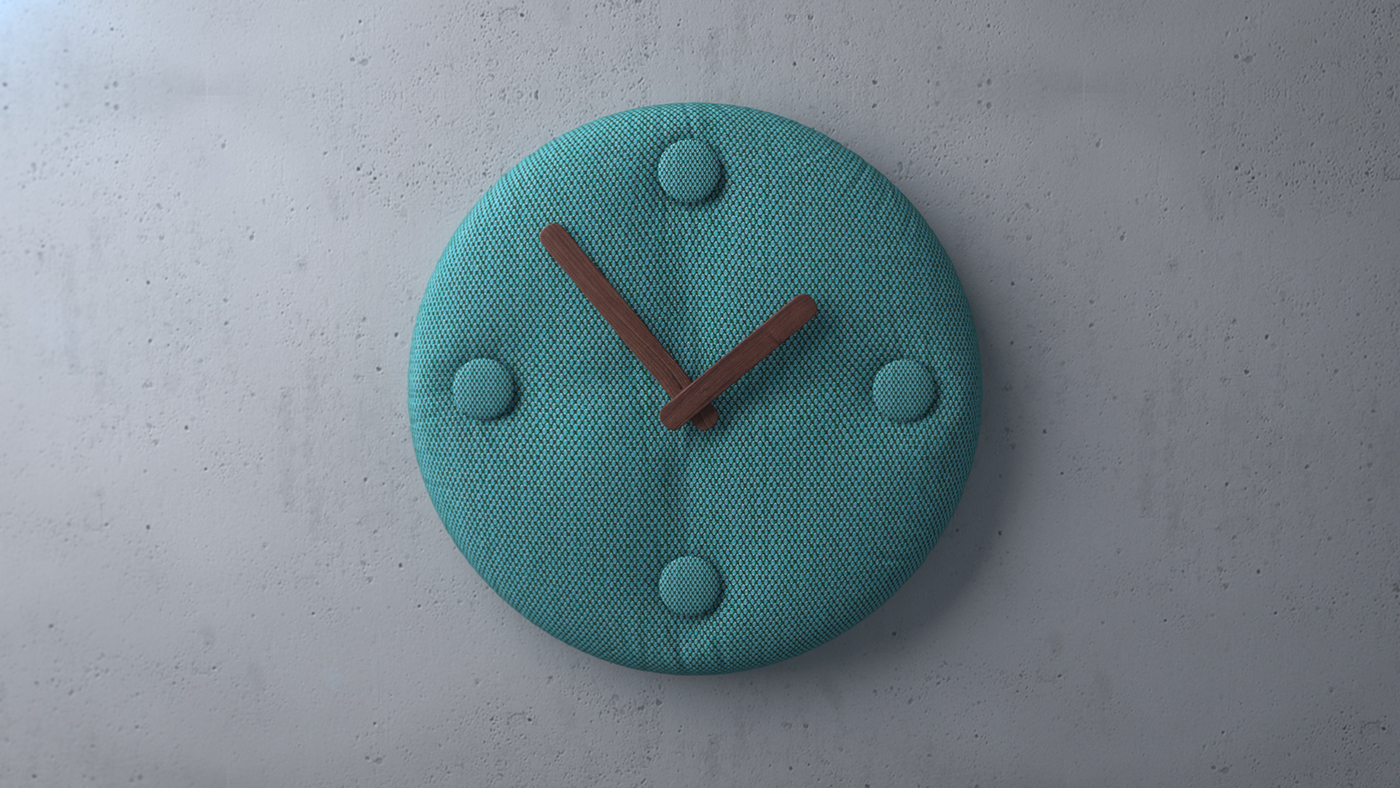 clocks and watches，Button type，Wall clock，General image，industrial design，