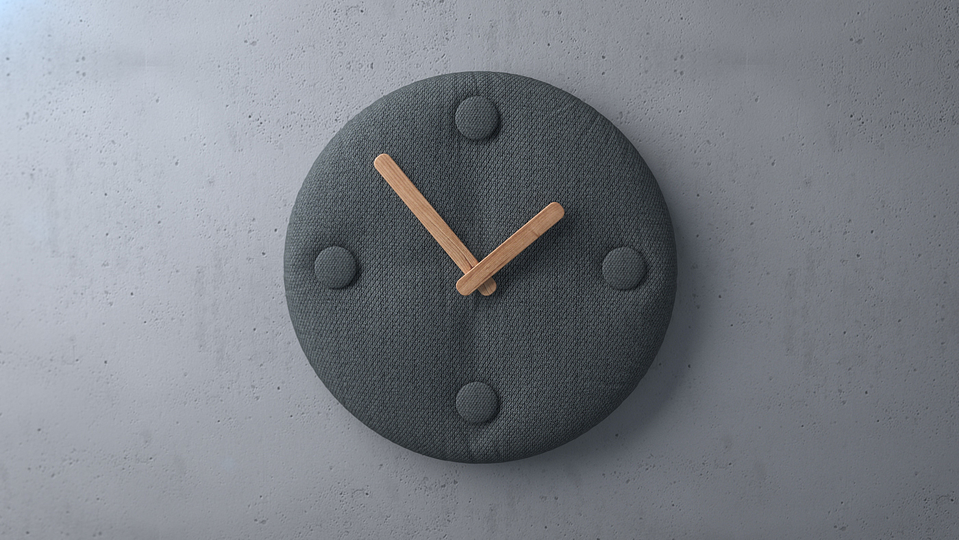 clocks and watches，Button type，Wall clock，General image，industrial design，