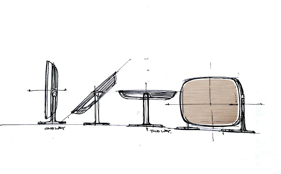 twoway，air cleaner，Home appliance design，Table，Save space，industrial design，