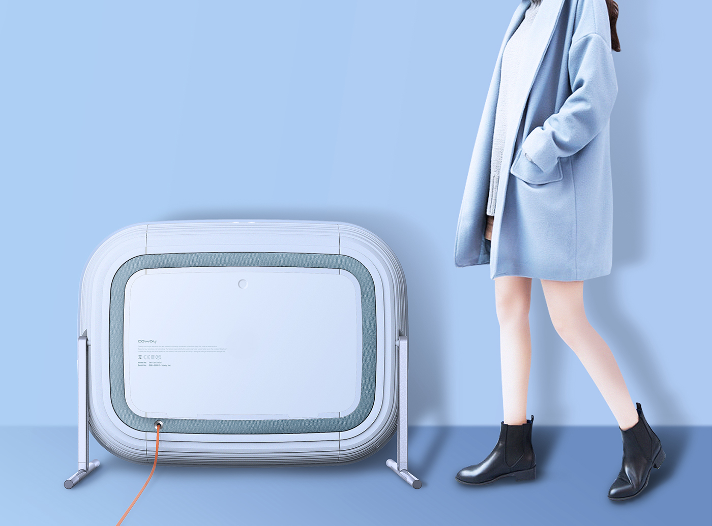 twoway，air cleaner，Home appliance design，Table，Save space，industrial design，