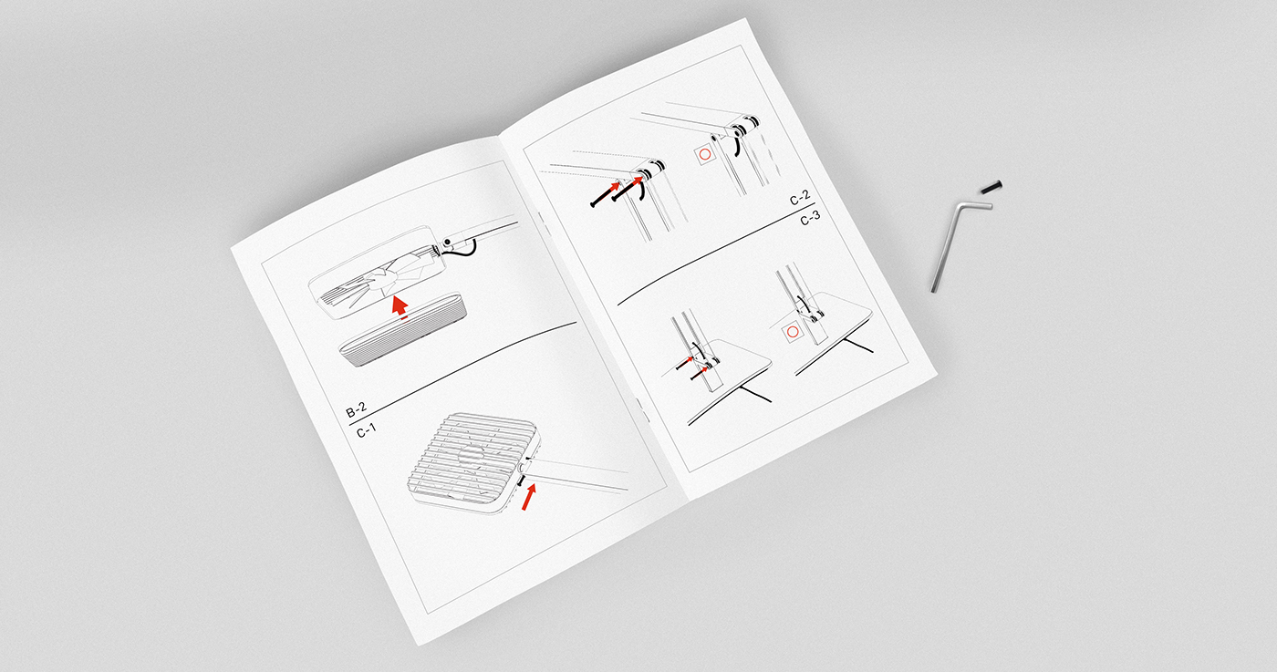 branch，Fan，General image，Small volume，industrial design，