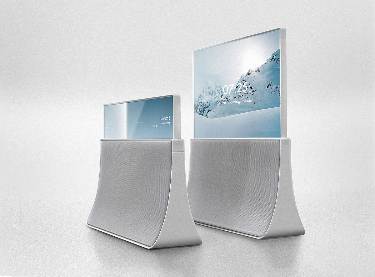Television，loudspeaker box，atelier，General image，industrial design，