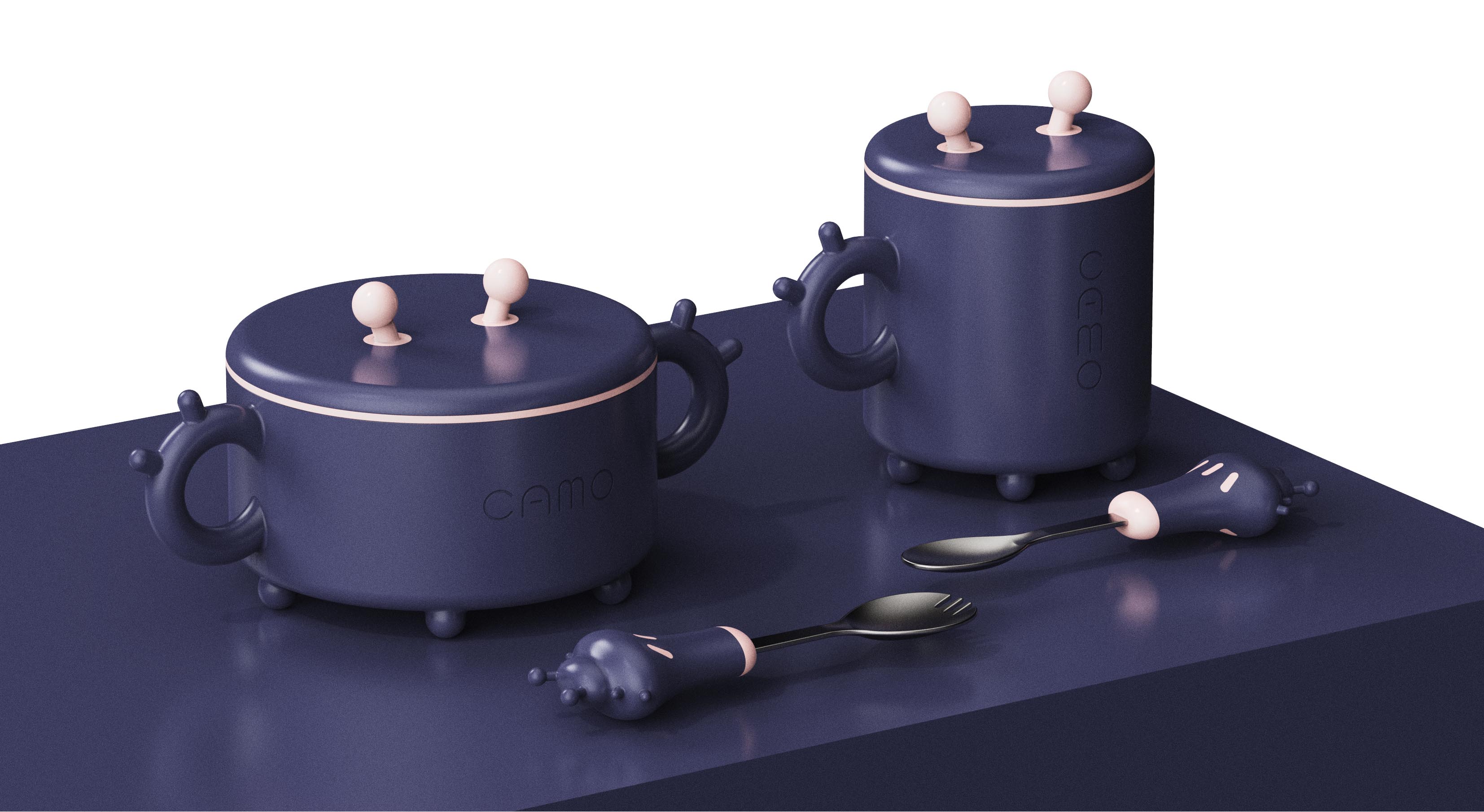 Children tableware，Cartoon design，Crab，