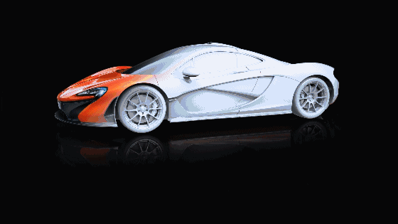 industrial design，Automobile design，McLaren P1 sports car，