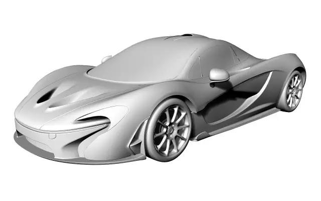 industrial design，Automobile design，McLaren P1 sports car，