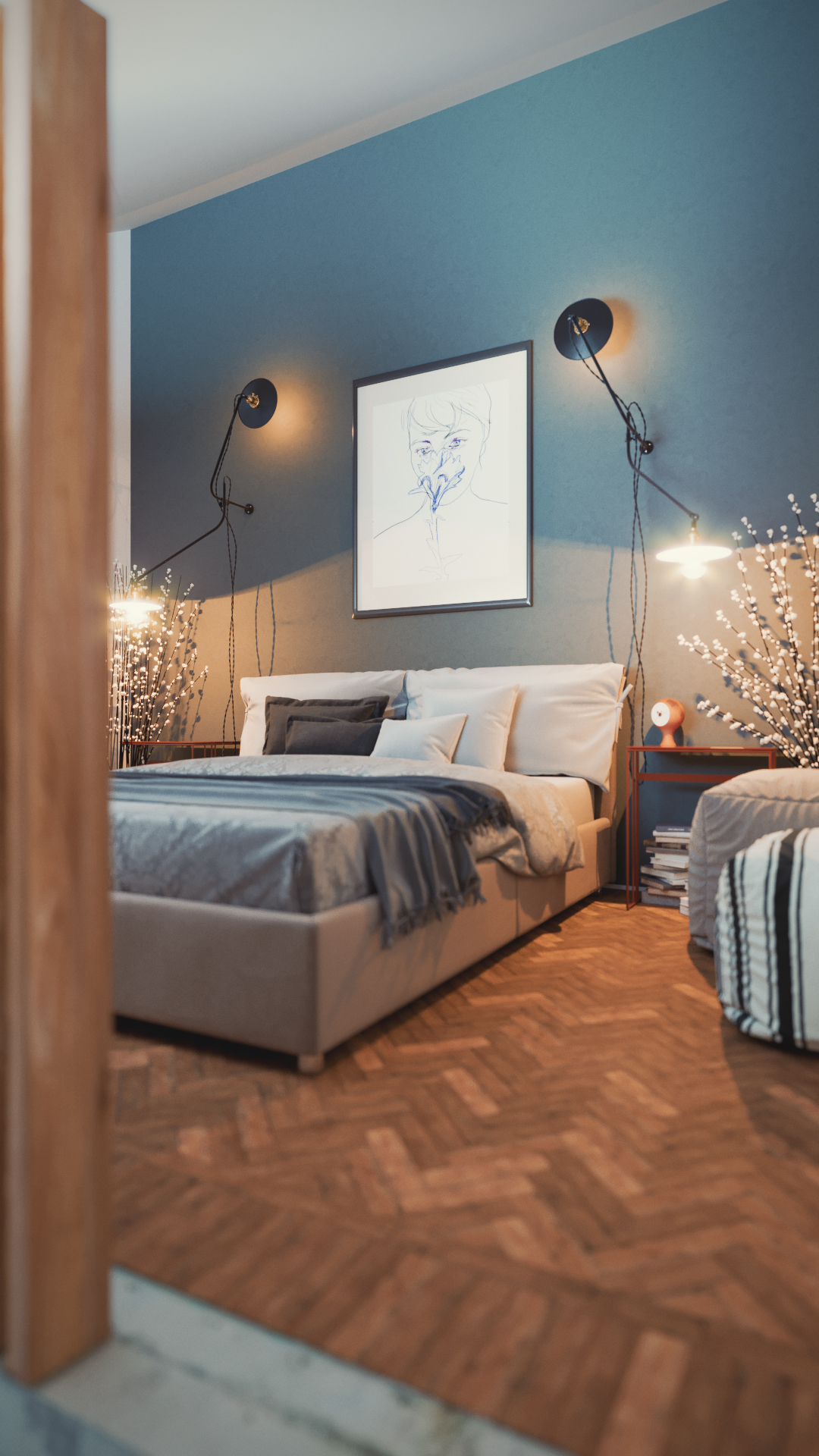 Interior design，attic，pretty，Home design，industrial design，