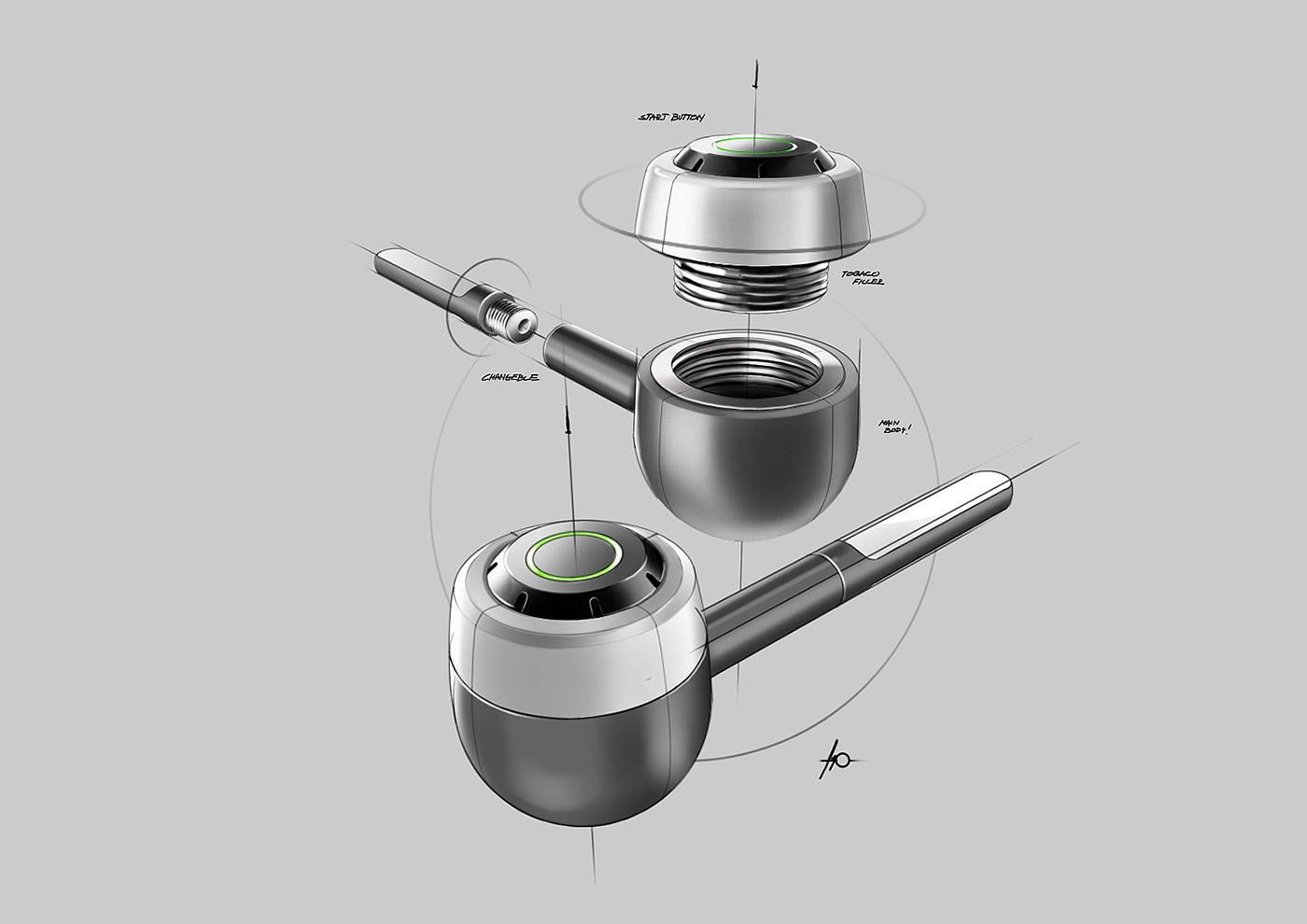 pretty，Design sketch，Hand drawn，Render，industrial design，