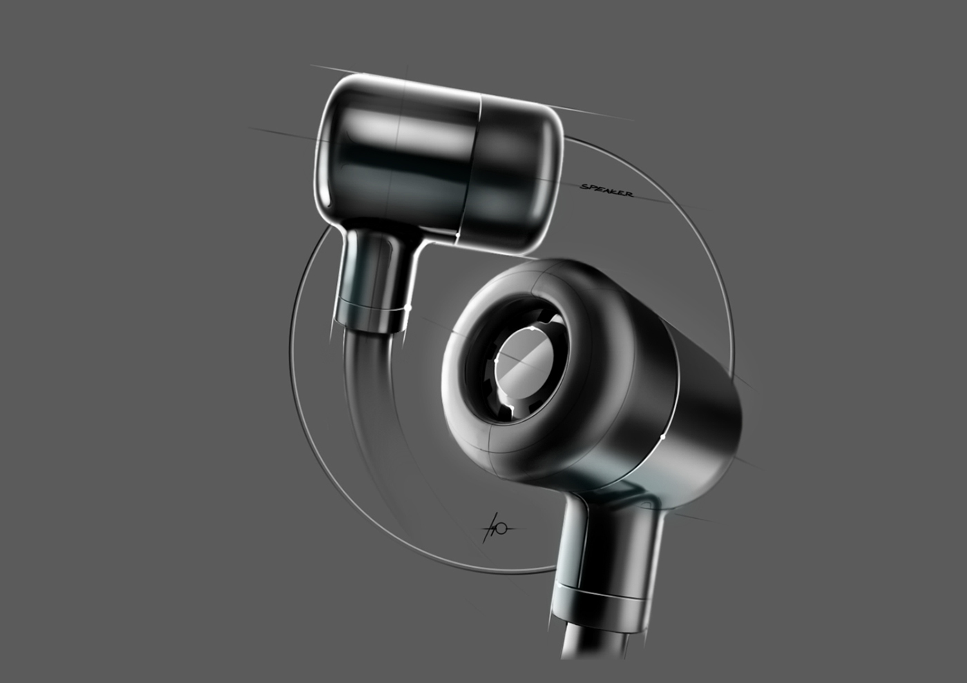 pretty，Design sketch，Hand drawn，Render，industrial design，