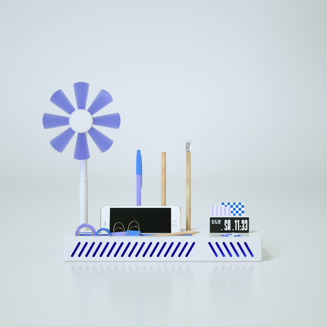 Receive，Simplicity，Minimalist，white，literature，Stationery，desktop，Fan，Korea and Japan，