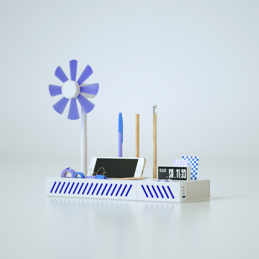 Receive，Simplicity，Minimalist，white，literature，Stationery，desktop，Fan，Korea and Japan，