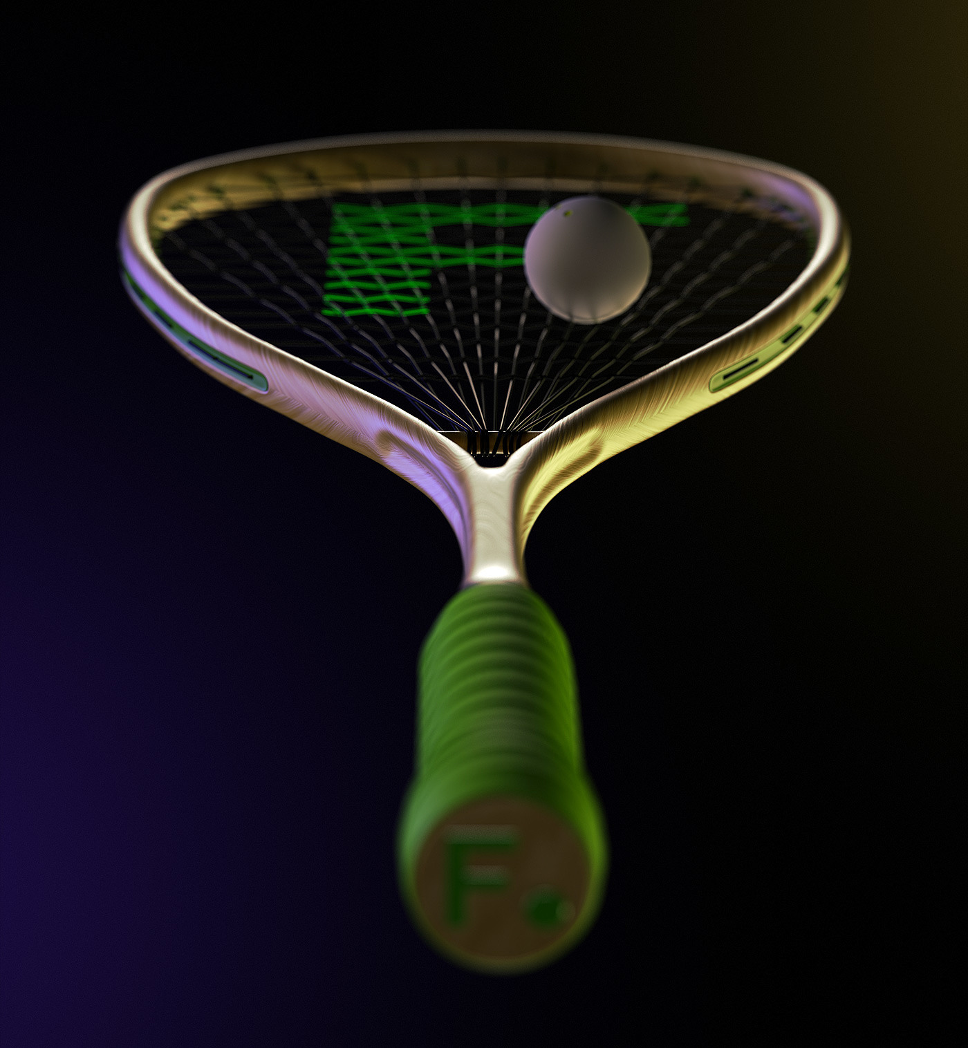 Racket，cgi，Product rendering，industrial design，Sports equipment，