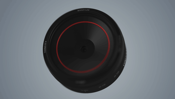 SLR camera，Professional level，Pinhole lens，Design rendering，industrial design，