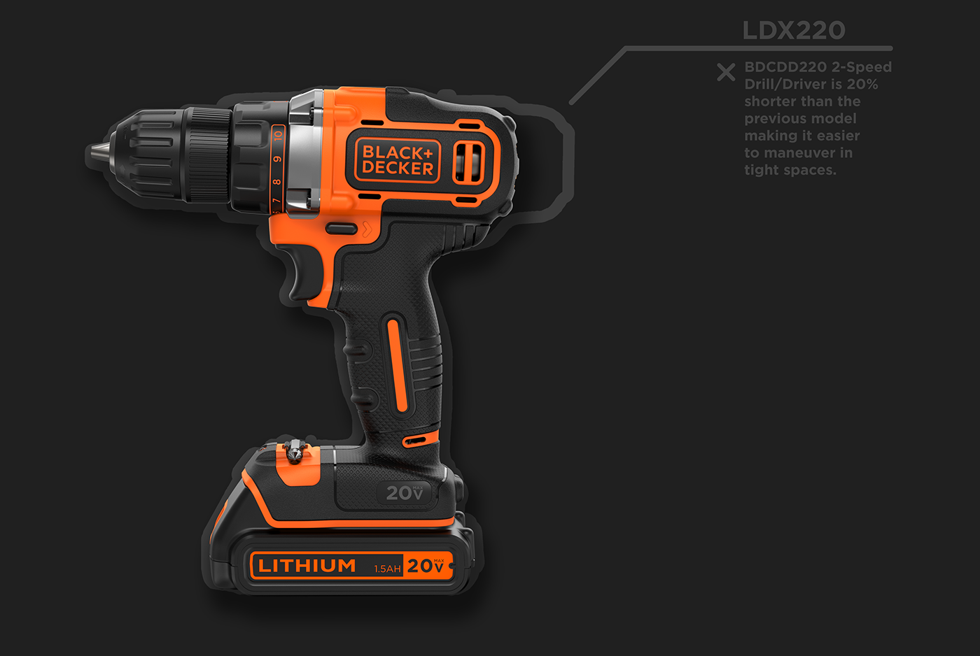 Tool design，black，ceiling，Electric drill，General image，industrial design，