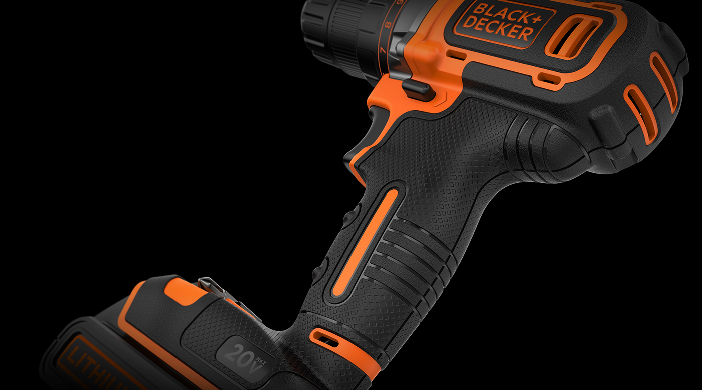 Tool design，black，ceiling，Electric drill，General image，industrial design，