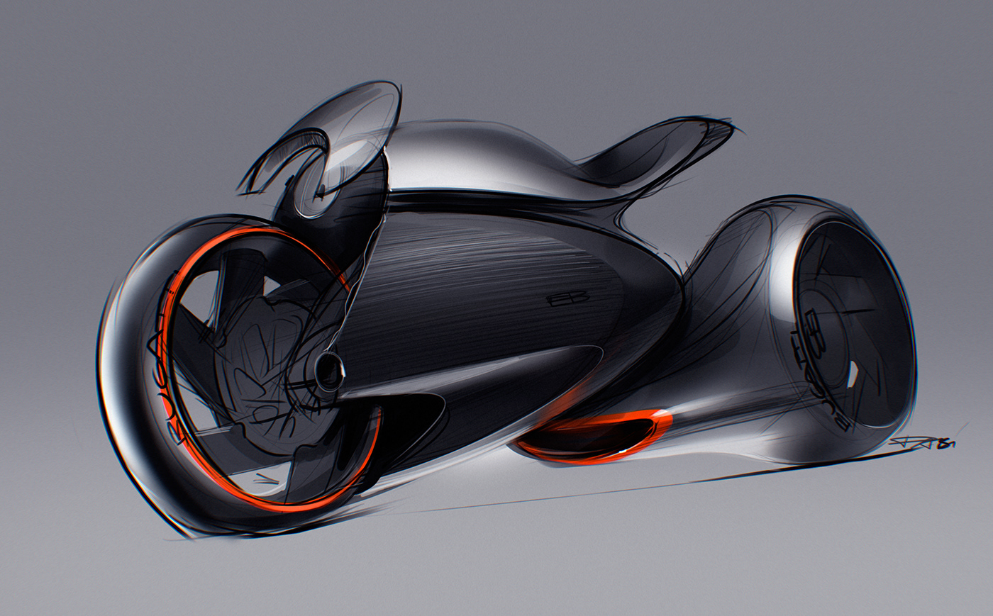 motorcycle，Sketch competition，motorcycle，Hand drawn，