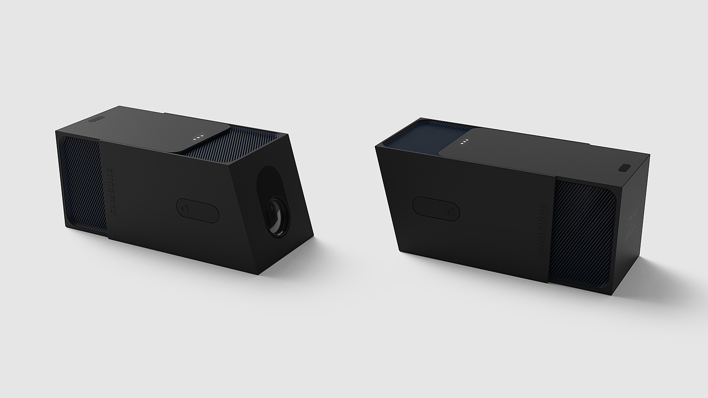 Samsung，galaxy，Mobile companion，Projector，loudspeaker box，slide，industrial design，Digital intelligence，