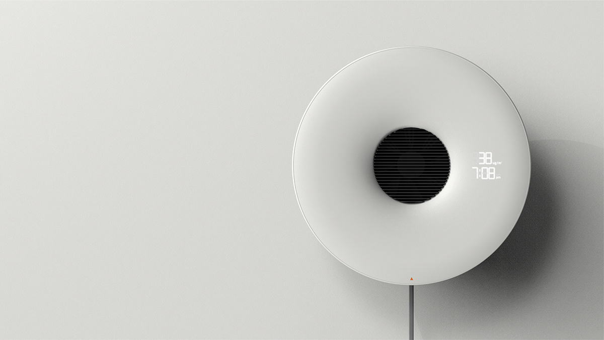 Air hole，Wall mounted，air cleaner，Simplicity，