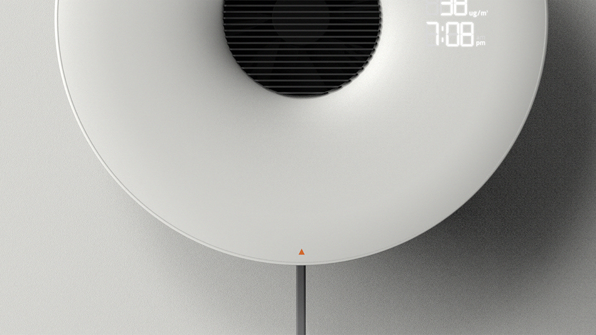 Air hole，Wall mounted，air cleaner，Simplicity，