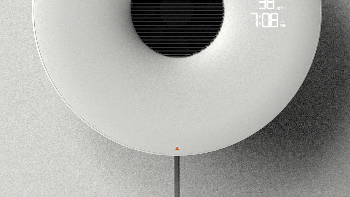 Air hole，Wall mounted，air cleaner，Simplicity，