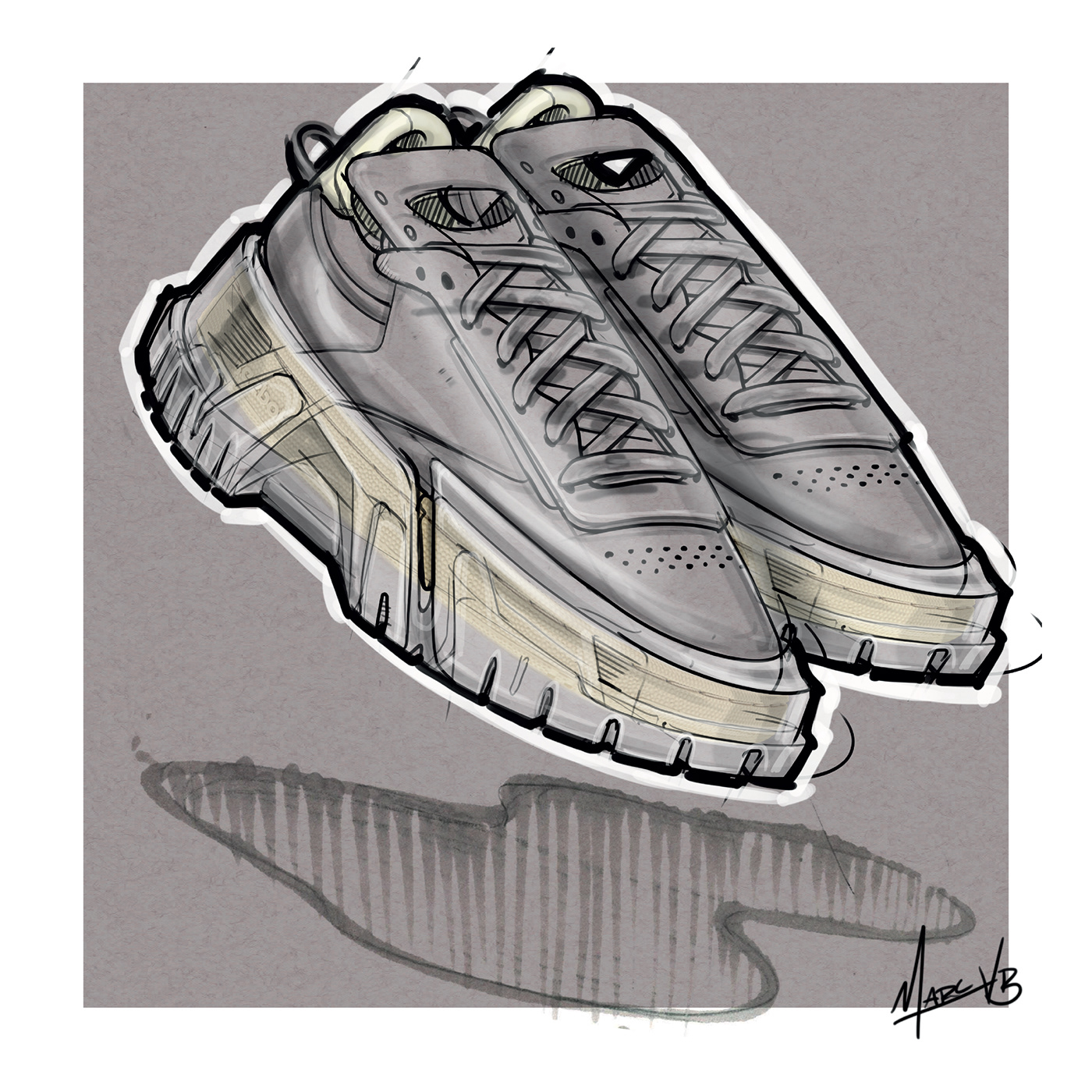 fashion，footwear，sneakers，Hand drawn，Cardi B Club C，