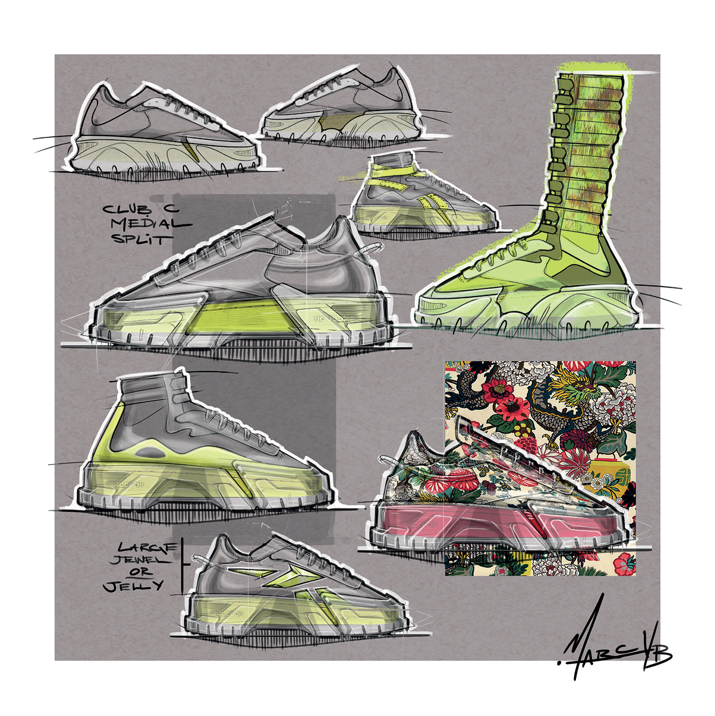 fashion，footwear，sneakers，Hand drawn，Cardi B Club C，