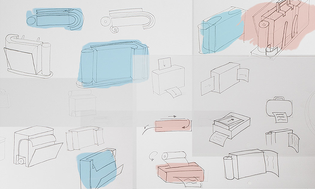 printer，orange，Provincial space，General image，Office Supplies，industrial design，