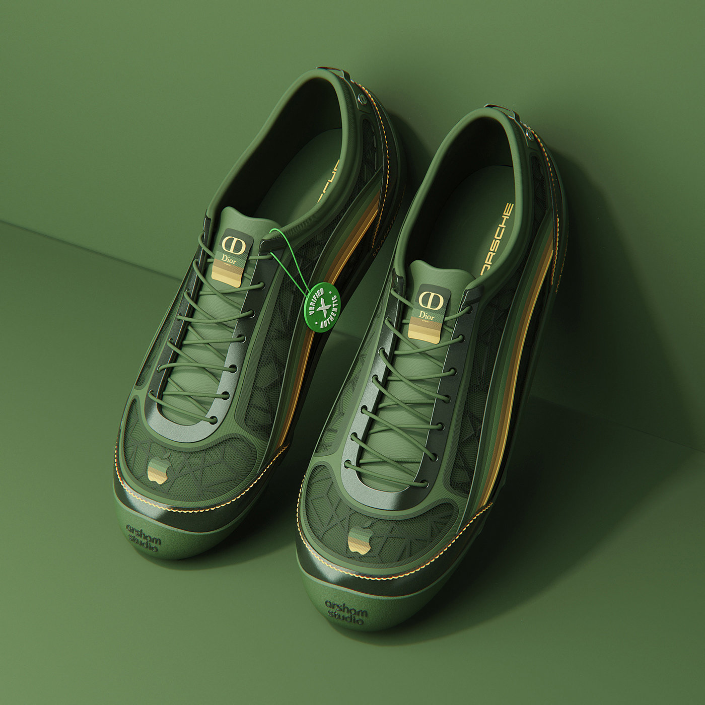 shoes，Porsche，sneakers，cgi，