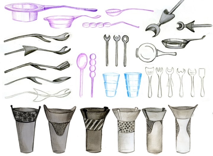 product design，Hand drawn，design sketch，