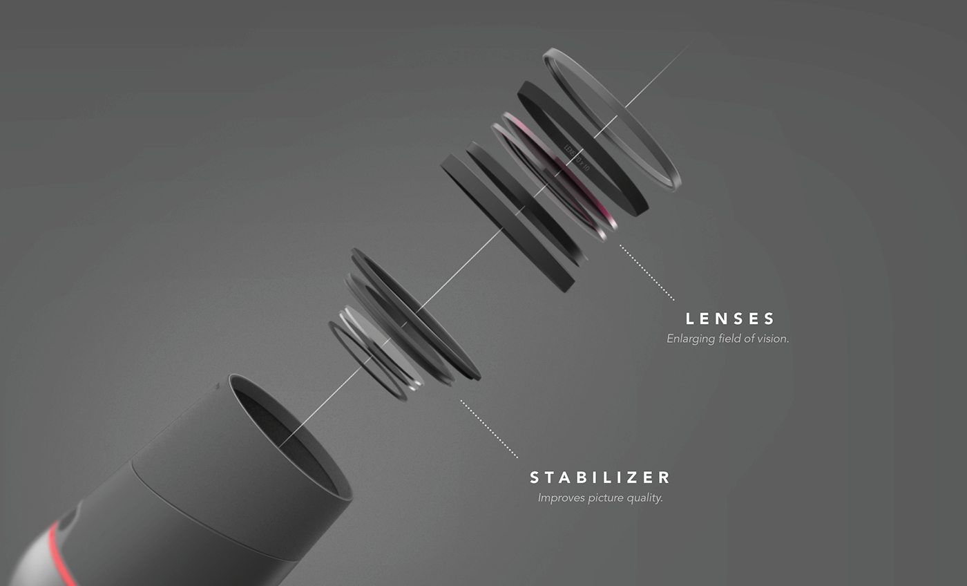 Explore the stars，beginner ，Intelligent astronomical telescope，General image，industrial design，