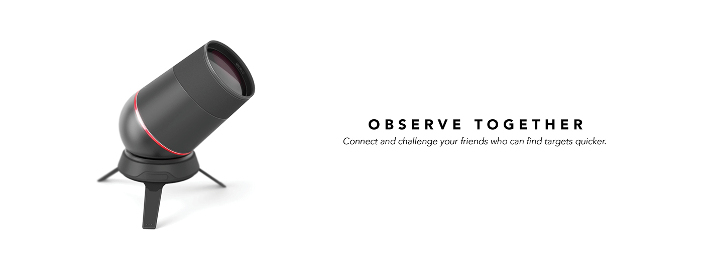 Explore the stars，beginner ，Intelligent astronomical telescope，General image，industrial design，