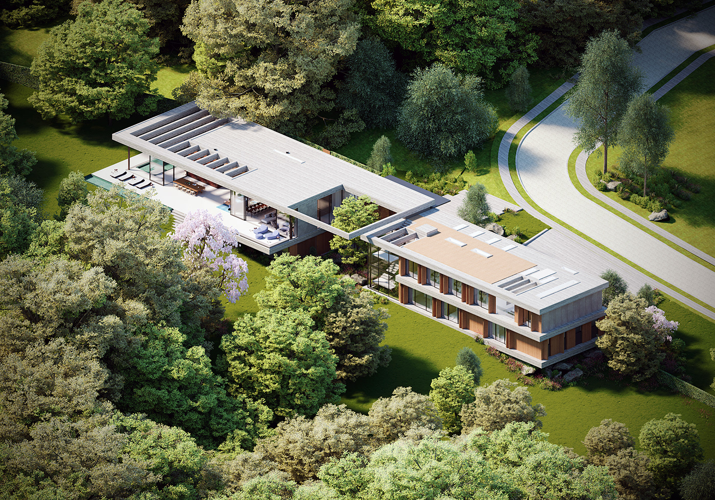 Architecture，villa，private，