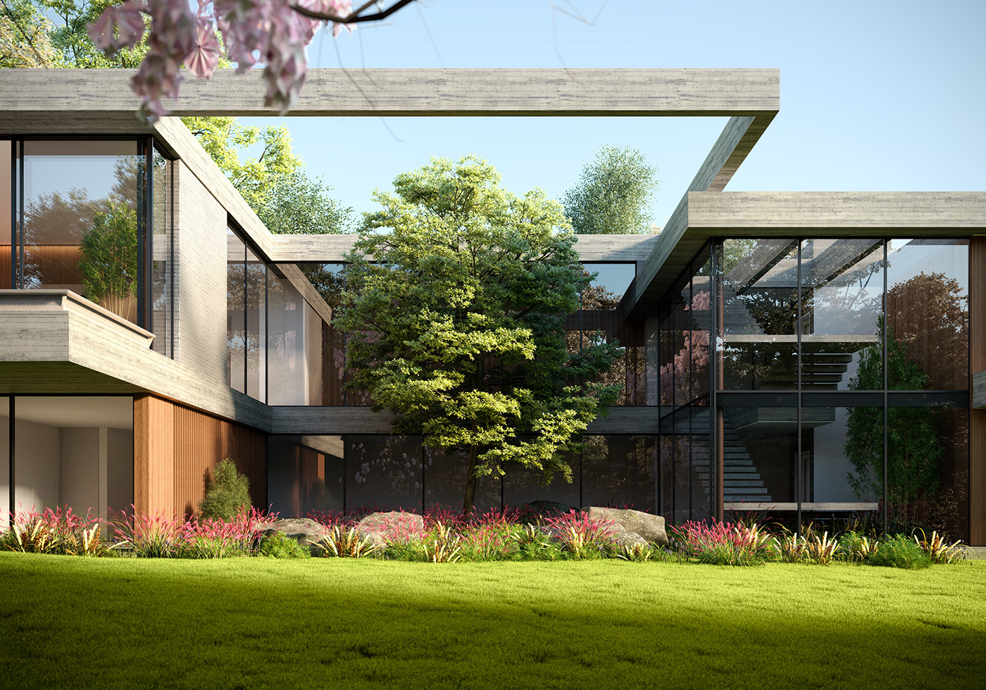 Architecture，villa，private，