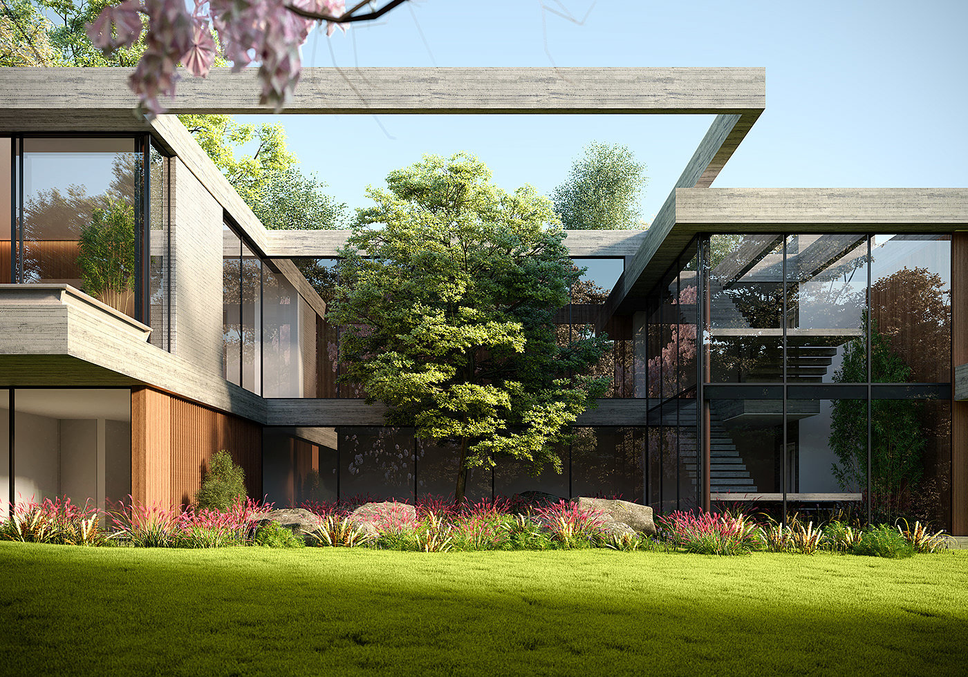 Architecture，villa，private，