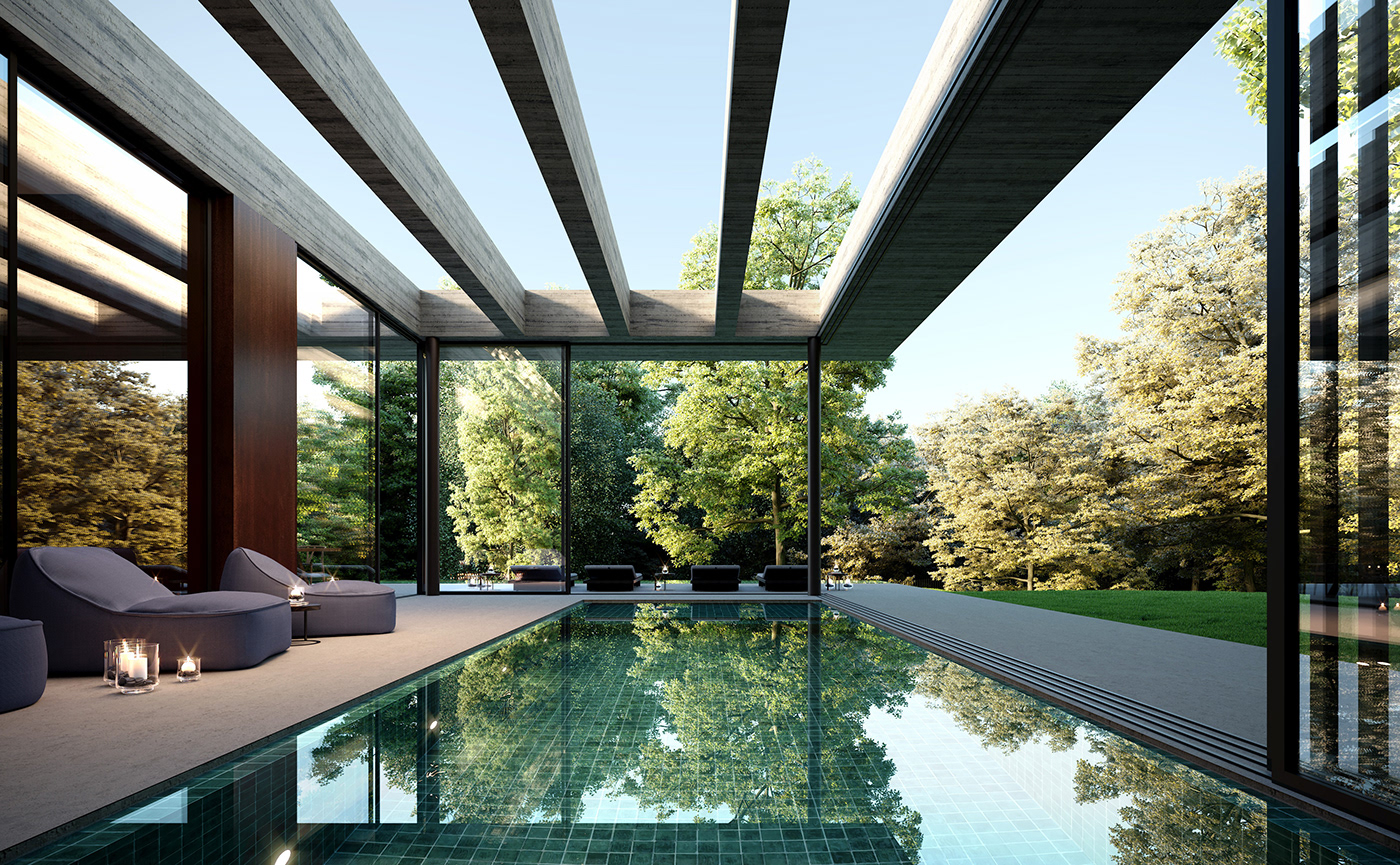 Architecture，villa，private，