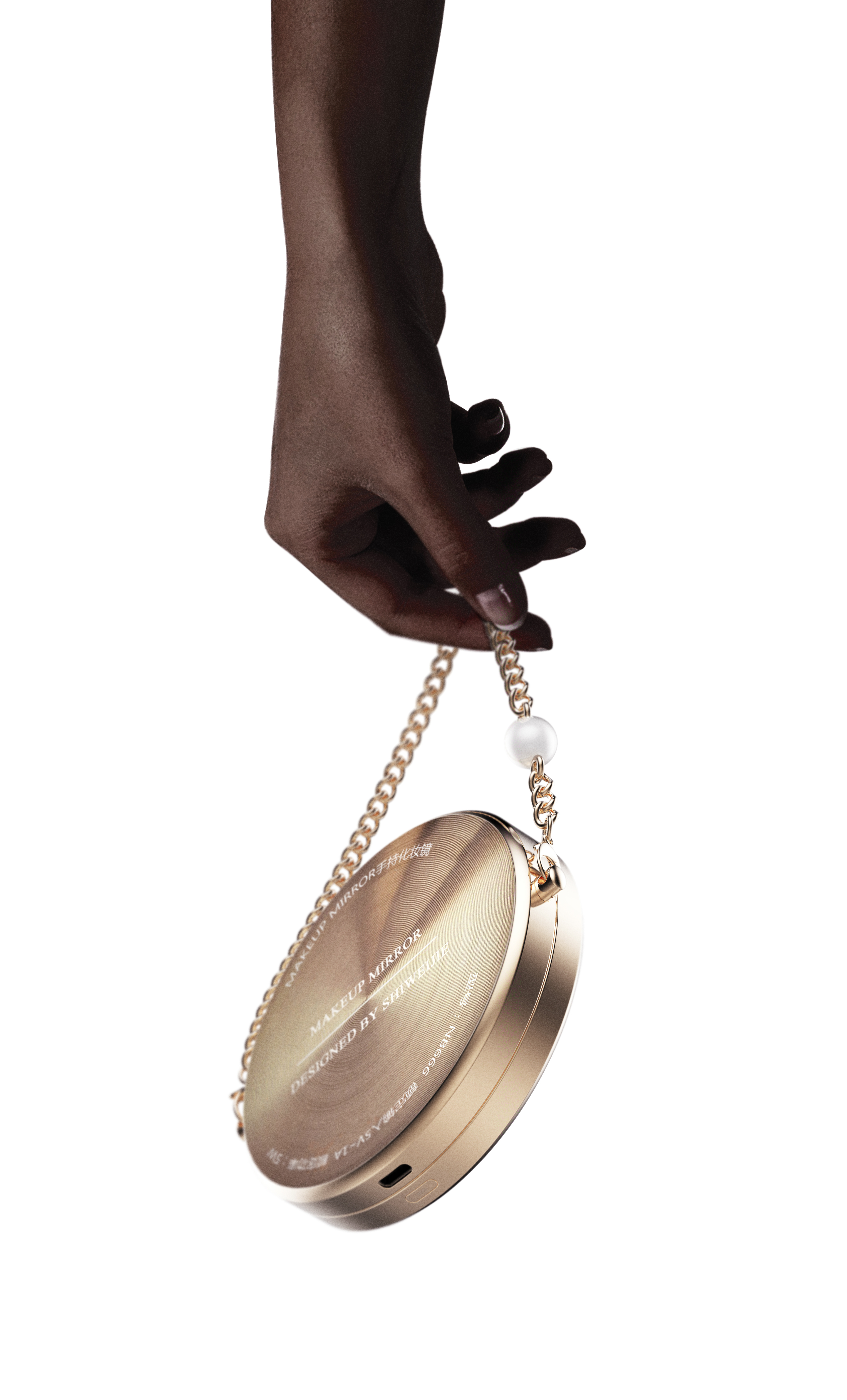 american，Beautiful，decoration，makeup mirror，makeups，Necklace，Pearl，Portable，