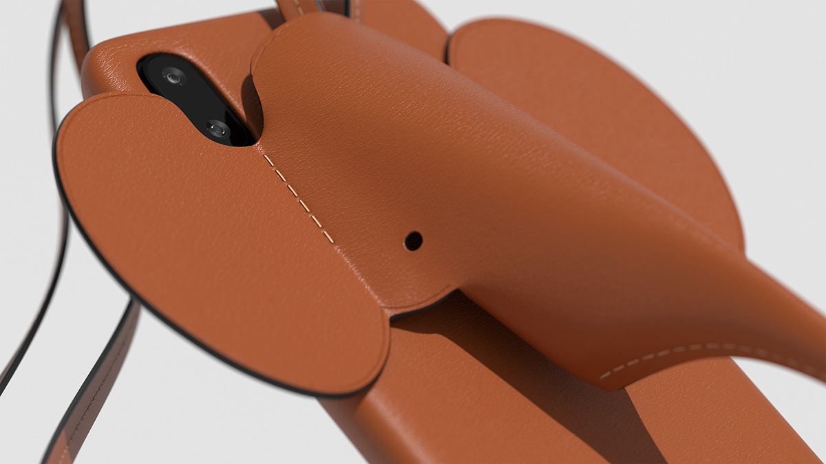 Mobile phone shell，elephant，pocket，
