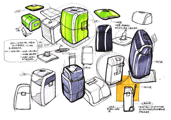 Product performance，Hand drawn，design sketch，