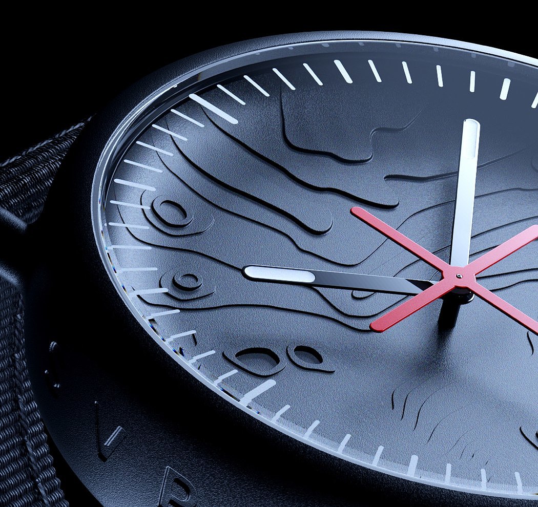 Wristwatch，clock dial，Moon，