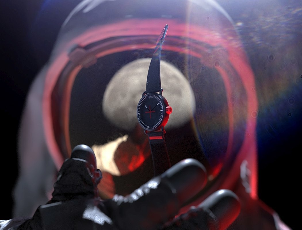 Wristwatch，clock dial，Moon，