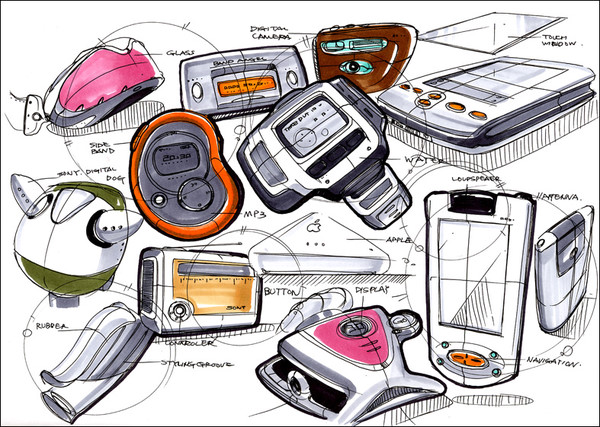 Product performance，Hand drawn，design sketch，