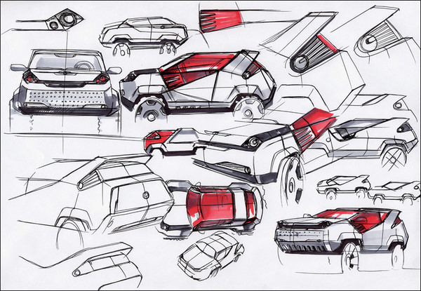 Product performance，Hand drawn，design sketch，