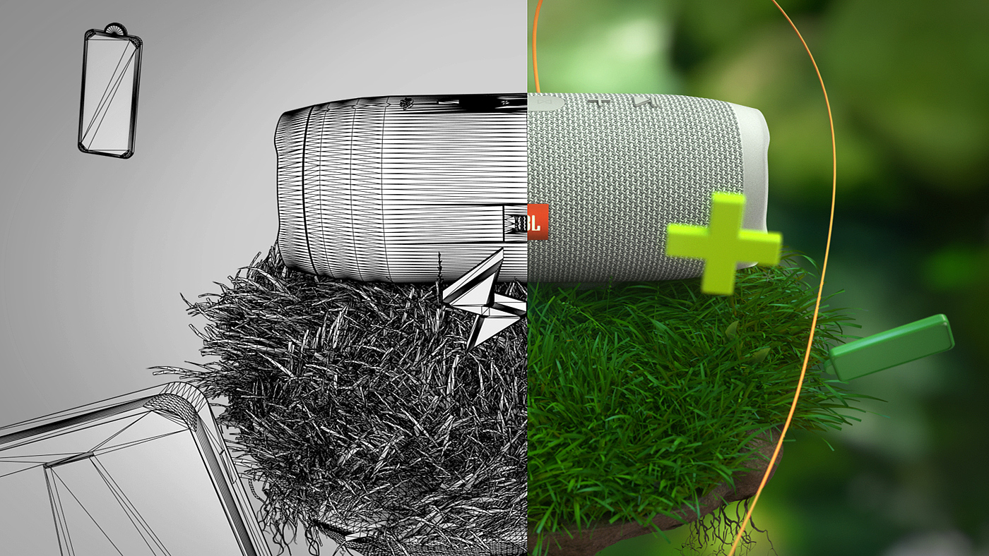 JBL brand，outdoors，waterproof，Portable，loudspeaker box，industrial design，portable source，