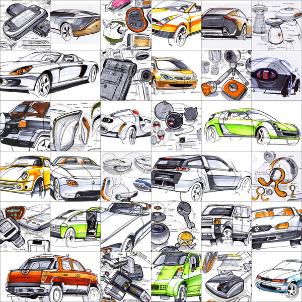 Product performance，Hand drawn，design sketch，