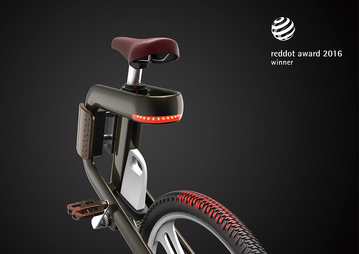Bike sharing，General image，Beach lounge chair，red dot，solar，