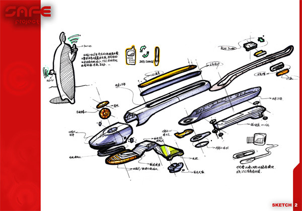 Product performance，Hand drawn，design sketch，